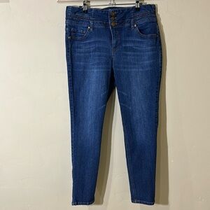 Indigo Fusion high rise jeans 5-pocket Blue Sz Plus 18